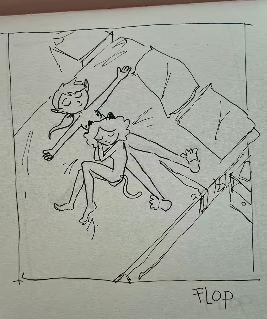 I love Catgirl ball. Her big bed is great to flop in.