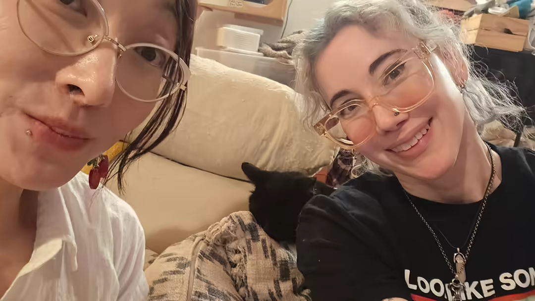 With Panther and Catgirl