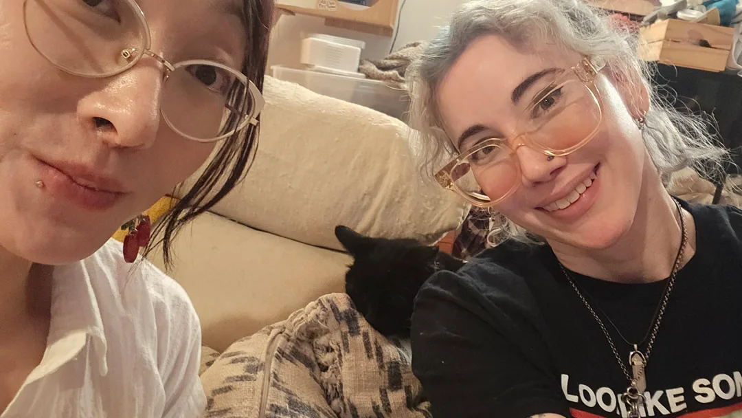 With Panther and Catgirl